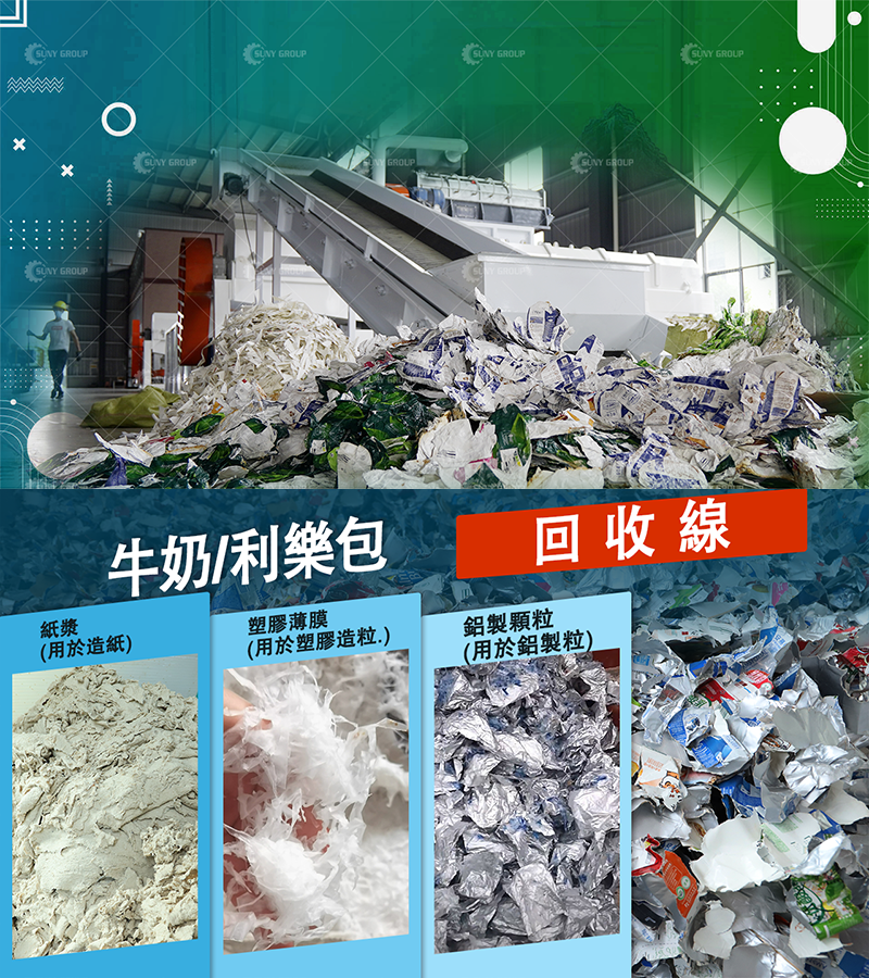 紙鋁塑回收設備